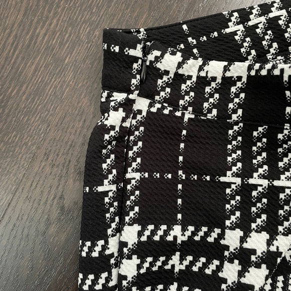 Shein Plaid Pants - Black / White Sz S - Picture 5 of 9